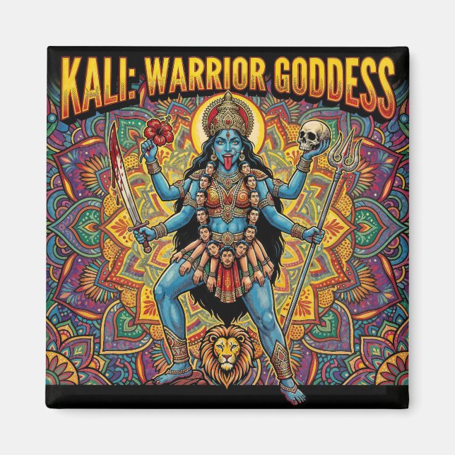 Imán Diosa guerrera Kali (Frente)