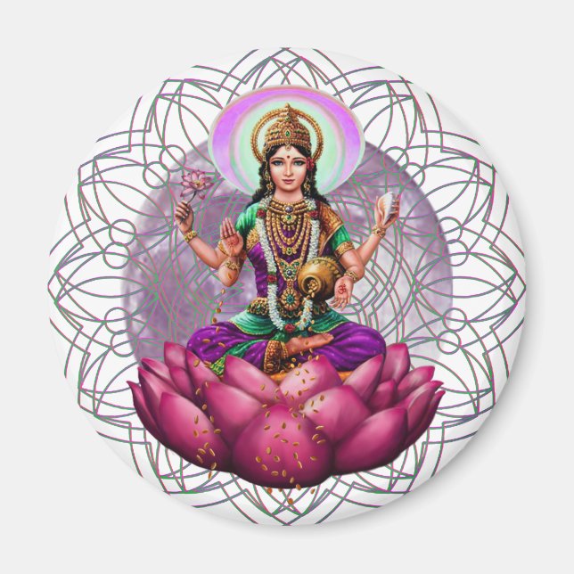 Imán Diosa Lakshmi mandala (Frente)
