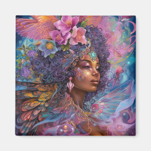 Imán Diosa negra afroamericana reina arte fantasmal M