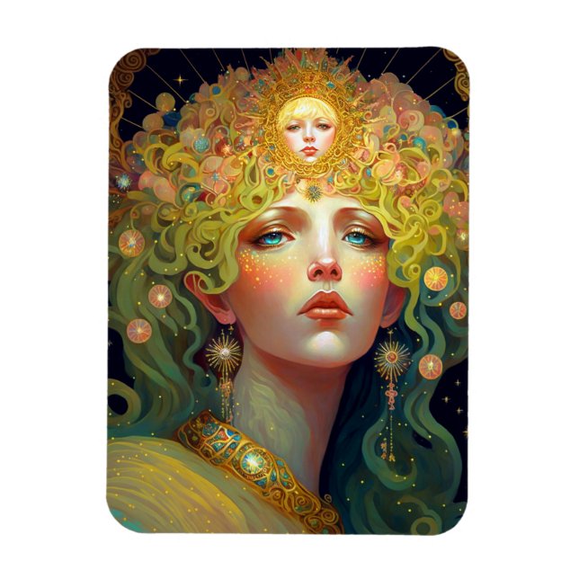 Imán Diosa surrealista arte fantasía (Vertical)