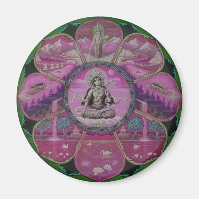 Imán Diosa Tara Mandala (Frente)