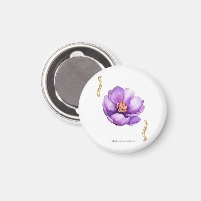 Imán Dipladenia Floral Design – Tropical (Anverso/Reverso)