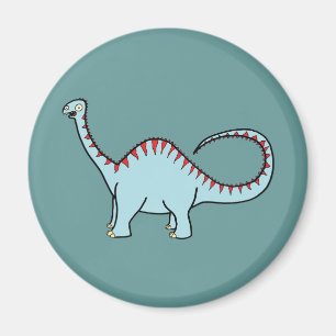 Imán Diplodocus azul