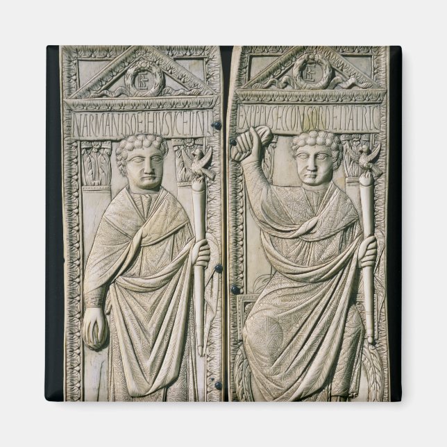 Imán Diptych de Boethius Consul en 487 AD (Frente)