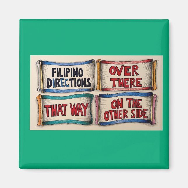 Imán Direcciones callejeras filipinas (Frente)