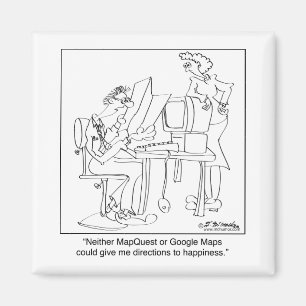 Imán Direcciones de Mapquest a la felicidad