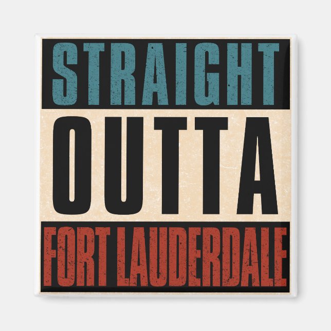 Imán Directamente de Fort Lauderdale Florida FL (Frente)