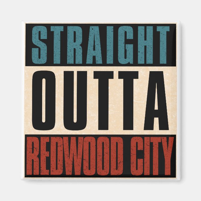 Imán Directamente de Redwood City California CA (Frente)
