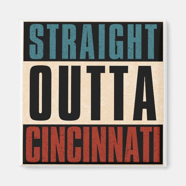 Imán Directamente Fuera de Cincinnati Ohio OH (Frente)