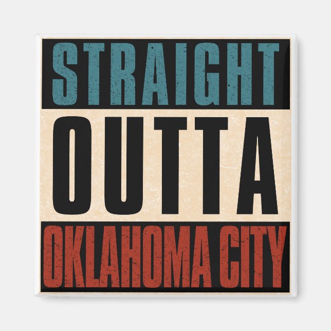 Imán Directamente fuera de Oklahoma Ciudad Oklahoma OK (Frente)