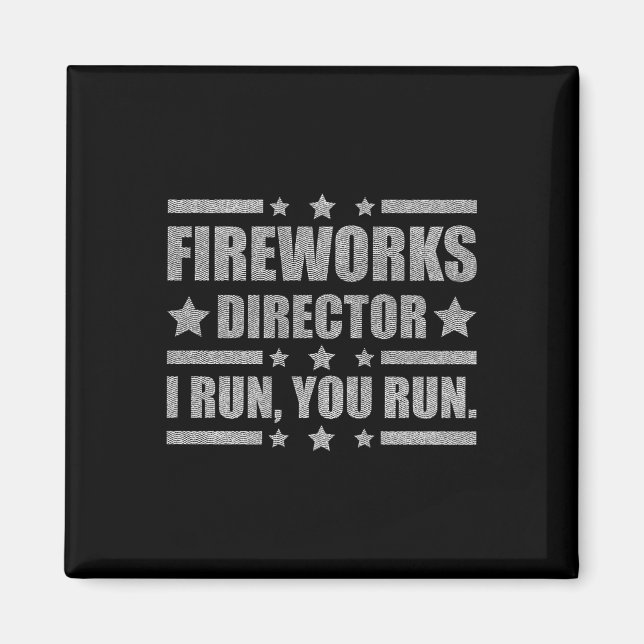 Imán Director de fuegos artificiales divertido del 4 de (Frente)