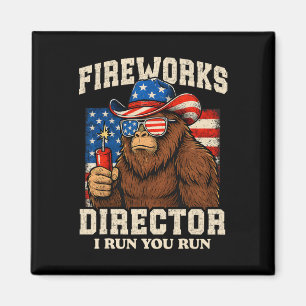 Imán Director de fuegos artificiales divertidos Bigfoot