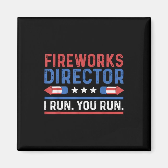 Imán Director Divertido de Fuegos Artificiales del 4 de (Frente)