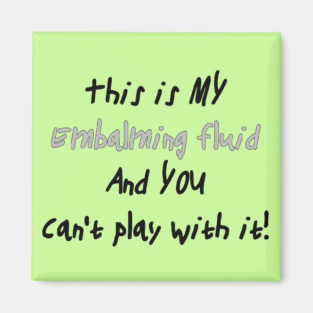 Imán Director funerario/Morticismo Divertidos regalos (Frente)