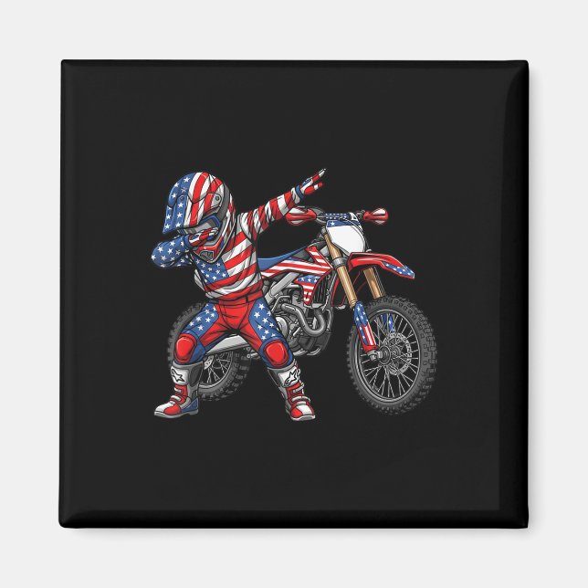 Imán Dirt Bike Art Rider Motocross Motorcycle Dirtbike (Frente)