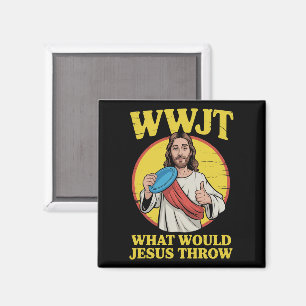 Imán Disc Golf Wwjt Qué Lanzaría Jesús Frisbee