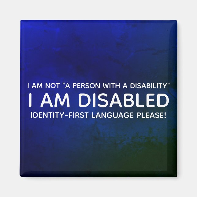 Imán Discapacidad Primero la Identidad (Frente)