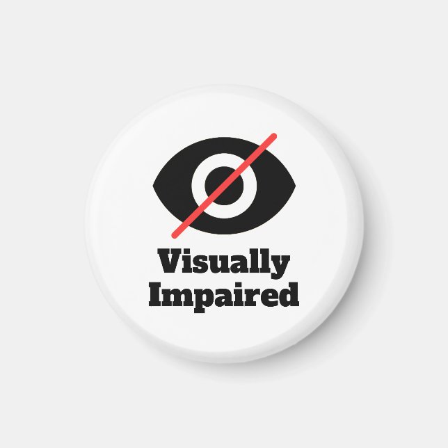 Imán Discapacitados Visuales (Frente)