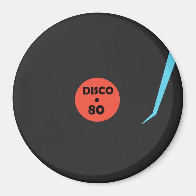 Imán Disco 80 Record Magnet - Fiesta de danza (Frente)