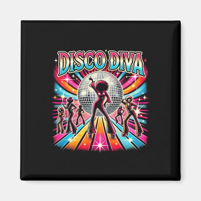 Imán Disco Ball Disco Diva Queen (Frente)