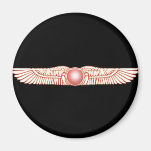 Imán Disco con alas Anunnaki sumerio de Sun
