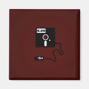 Imán Disco de 5.25" USB Geek Nerd