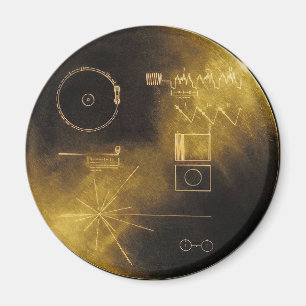 Imán Disco de oro del viajero