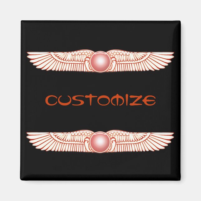 Imán Disco de sol alado sumeriano Anunnaki (Frente)