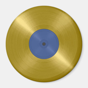 Imán Disco de vinilo de oro