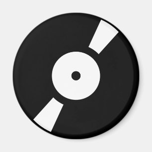Imán disco de vinilo retro