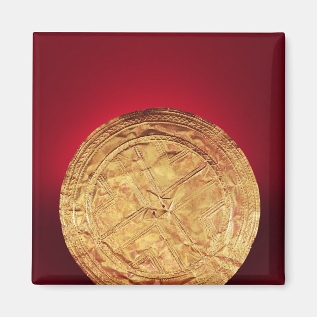 Imán Disco posiblemente usado como broche, de Tedavnet (Frente)