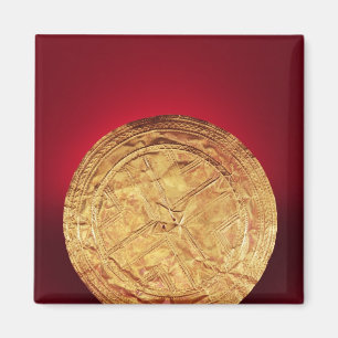 Imán Disco usado posiblemente como broche, de Tedavnet