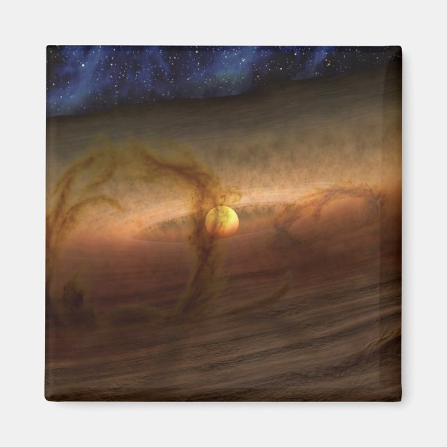 Imán Discos De Estrellas De Círculo De Material De Form (Frente)