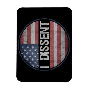 Imán Discrepo citando a hombres de bandera norteamerica