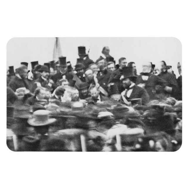 Imán Discurso de Gettysburg Presidente Abraham Lincoln (Horizontal)