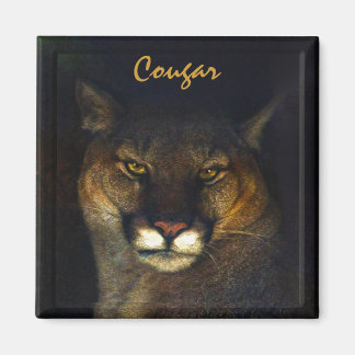 Imán Diseñador de arte Cougar Mountain Lion Big Cat