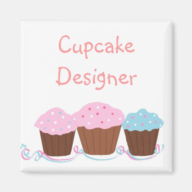 Imán Diseñador de Cupcakes (Frente)