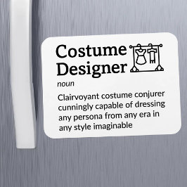 Imán Diseñador de disfraces Definición Set Life 3" x 4"