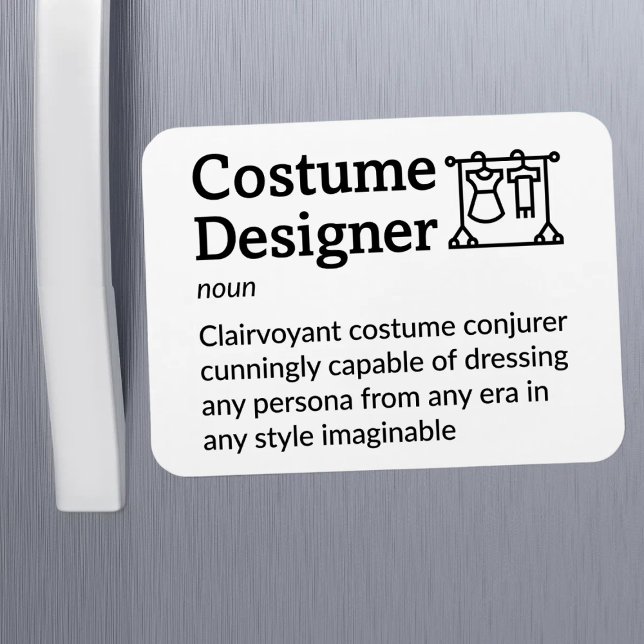 Imán Diseñador de disfraces Definición Set Life 3" x 4" (Subido por el creador)