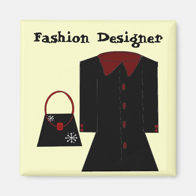 Imán Diseñador de moda (Frente)