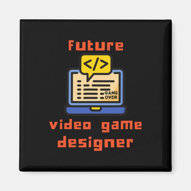 Imán Diseñador de videojuegos Programador Codificador  (Frente)