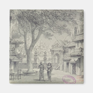 Imán Diseñar para el segundo acto de la ópera "Lakme"