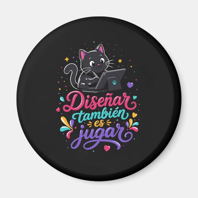 Imán Diseñar también es jugar (Frente)