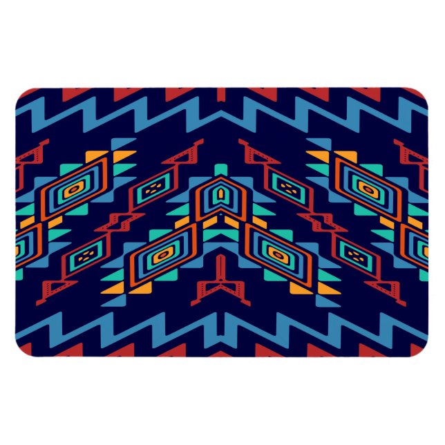 Imán Diseño abstracto de formas distorsionadas (Horizontal)