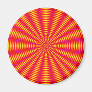 Imán Diseño abstracto de ilusión óptica.