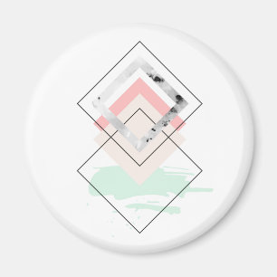 Imán Diseño abstracto geométrico