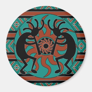 Imán Diseño al sudoeste tribal Kokopelli
