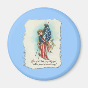 Imán Diseño americana del vintage querido