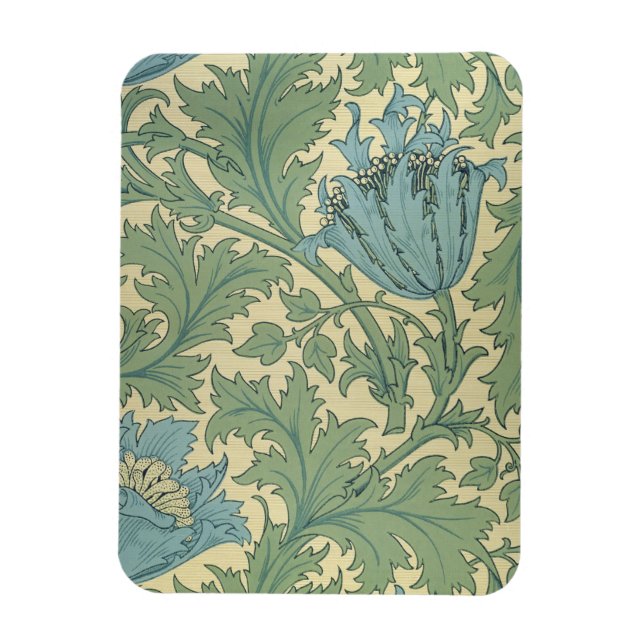 Imán Diseño "anemónico" (textil) (Vertical)