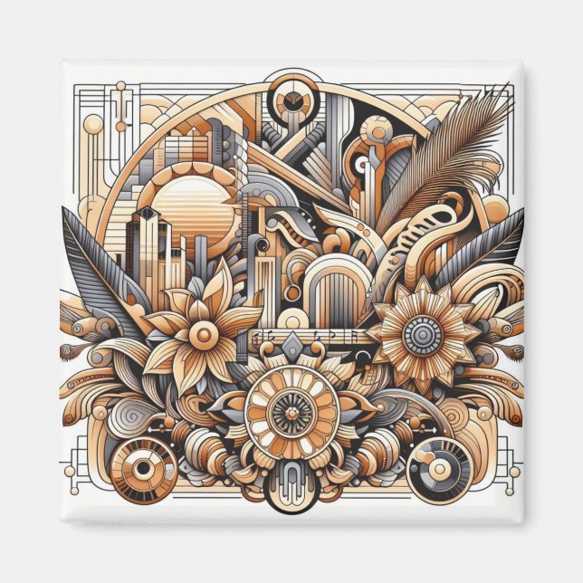 Imán Diseño Art Deco (Frente)